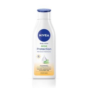 NIVEA Aloe Protection Body Lotion SPF 15 with Deep Moisture Serum for All Skin Types -200ml