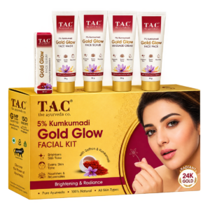 T.A.C 5% Kumkumadi Gold Glow Facial Kit (24K Gold Infused)