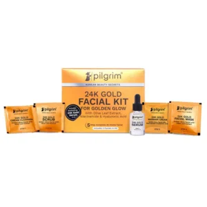 Pilgrim 24K Gold Facial Kit – Golden Glow Skin Care Kit