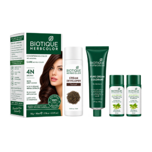 Biotique Herbcolor Conditioning Hair Color - 4N Brown (50g + 110ml)