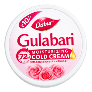 Dabur Gulabari Moisturizing Cold Cream with Natural Rose Oil & Vitamin E – 14ml