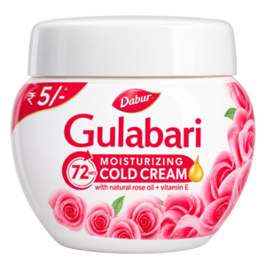 Dabur Gulabari Moisturizing Cold Cream with Natural Rose Oil & Vitamin E – 8ml