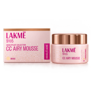 Lakmé 9to5 Skin Stylist Collection CC Airy Mousse – 01 Beige (25g)