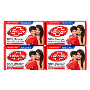 Lifebuoy Total 100% Stronger Germ Protection Soap Bar - 4 x 11 g