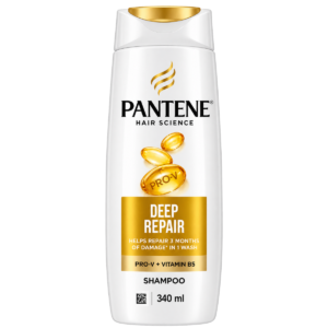 Pantene Hair Science Deep Repair Shampoo (with Pro-V + Vitamin B) - 340 ml