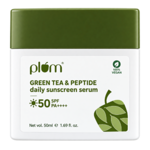 Plum Green Tea & Peptide Daily Sunscreen Serum SPF 50 PA++++ - 50 ml