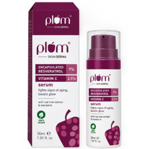 Plum ThinkDERMA 1% Encapsulated Resveratrol & 7.5% Vitamin C Face Serum - 30 ml