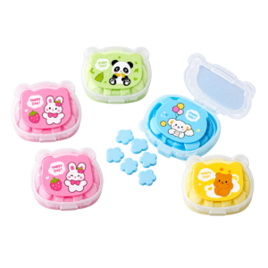 Cute Animal Printed Pocket Paper Soap Flakes in Compact Case - ZHP-75101