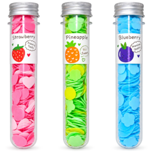 Fresh Fruit Fragrance Paper Soap Tube Flakes - WN 0123 (Strawberry, Pineapple, Blueberry)