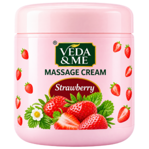 Veda & Me Strawberry Massage Cream - 500ml