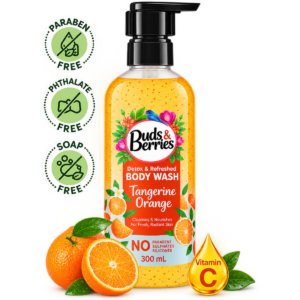 Buds & Berries Detox & Refresh Tangerine Orange Body Wash (300ml)