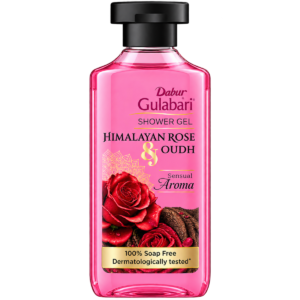 Dabur Gulabari Himalayan Rose & Oudh Shower Gel – 250 ml | 100% Soap-Free & Paraben-Free Body Wash