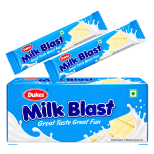 Dukes Milk Blast White Chocolate Bar - 10g (Pack Of 30)
