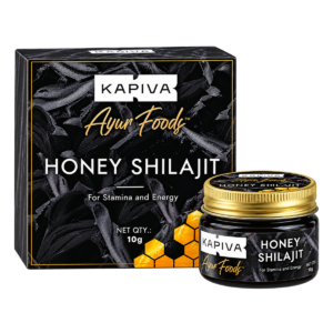 Kapiva Ayur Foods Honey Shilajit (10g Jar) | Pure Himalayan Resin Infused with Raw Honey for Stamina, Energy & Vitality