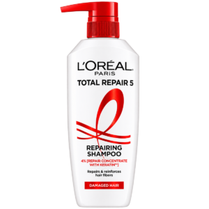 L'Oréal Paris Total Repair 5 Repairing Shampoo – 650 ml Pump Bottle