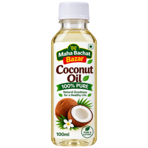 Maha Bachat Bazar 100% Pure Coconut Oil – Natural Goodness for Hair, Skin & Health (100ml)