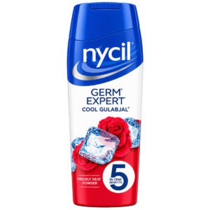 Nycil Germ Expert Cool Gulabjal Prickly Heat Powder (187g)