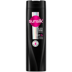 Sunsilk Radiant Black Shine Shampoo – 350 ml Bottle